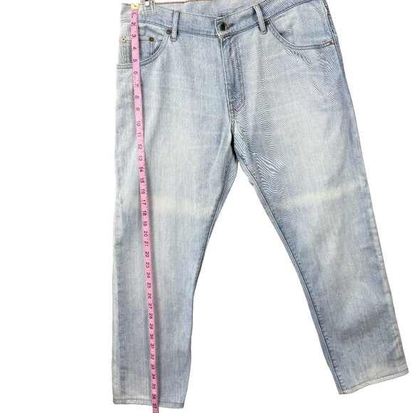 RALEIGH WORKSHOP Jones Lookout Light Wash Tapered Jeans Minimalist Men's 33 NWOT - Picture 13 of 16